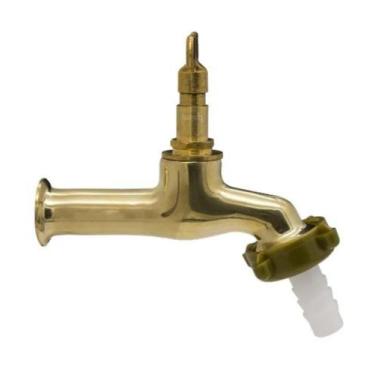 Imagem de Torneira para Tanque ou Jardim c/Bucha Del Metais 1130 Metal Amarelo