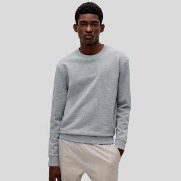 Imagem de Moletom Liso Leve Flanelado Blusa De Frio Sem Capuz Premium - Genérica