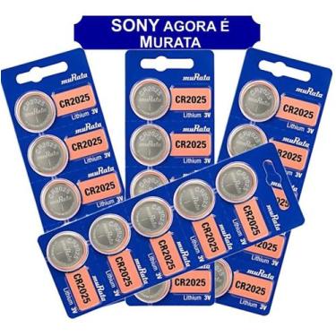 Imagem de Bateria Sony Cr2025 3v 20 Unidades Atacado Original Relógio - MURATA