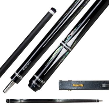 Imagem de Moyerely Taco de sinuca de fibra de carbono, bastão de sinuca de baixa deflexão de 11,8 mm/12,5 mm, bastão de sinuca profissional com estojo (X5, 12,5 mm)