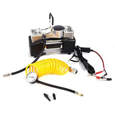 Imagem de Compressor de Ar Resistente 150PSI Bomba de Inflador de Pneu de Carro Kit Portátil Bomba de Pressão 12V, Pequena, Compacta e Portátil para Aventuras Off-road