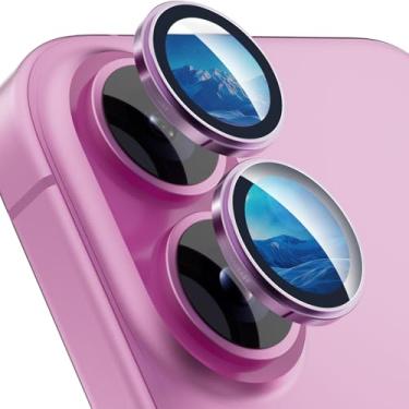 Imagem de MAGEASY Protetor de lente Sapphire para iPhone 16 6,1 polegadas e iPhone 16 Plus 6,7 polegadas (2 lentes) - Orquídea | Lenz