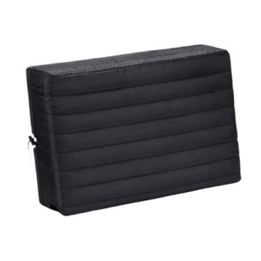 Imagem de Generic Unidade de cobertura de ar condicionado interno isolamento anti poeira com tiras janela ar condicionado capa unidade de janela para o inverno dentro , Black M