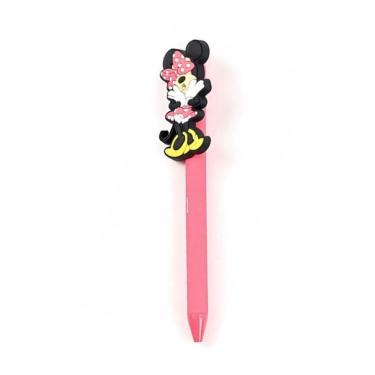 Imagem de Caneta Esferográfica Retrátil Escrita Azul Disney Minnie Mouse Molin Rosa Escuro