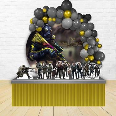 Imagem de KIT FESTA KIT FESTA PAINEL REDONDO Decoração Infantil Counter Strike G