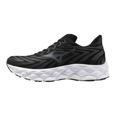 Imagem de Mizuno Tênis de corrida masculino Wave Sky 8, Preto, cinza metálico, 43