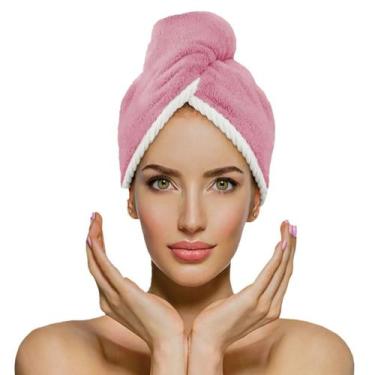 Imagem de Touca de Cabelo Dupla Face Power Sec - Laço Home - Laco Home, ROSA