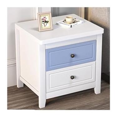 Imagem de LICONG-2020 Cabeceira lateral de madeira maciça minimalista armário de armazenamento de cabeceira armário de armazenamento de quarto armário de canto (cor: C)