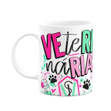 Imagem de Caneca Profissões - Veterinária - 325ml - Branca