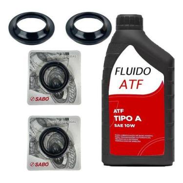 Imagem de Retentor Bengala Titan 150 Fan160 Sabó Guarda Pó + Oleo Atf - Sabo