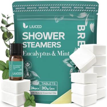 Imagem de Vaporizadores de Banho LIUCED Aromaterapia Eucalipto & Menta - Pacote 