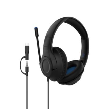 Imagem de Belkin Fone de ouvido com fio SoundForm Inspire para crianças, aprendizado on-line e viagens com microfone boom embutido, limite de volume seguro de 85 dB - USB-C e 3,5 mm - compatível com iPhone,