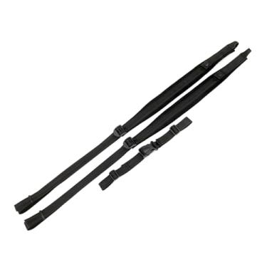 Imagem de Luwecf Bass Acordeão Belts ombro de acordeão Conjunto fácil de instalar substituição acolchoada para 80-120/16-72 baixos e acordeões, Médio