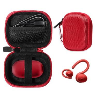 Imagem de CaseSack Capa para fones de ouvido Soundcore da Anker, Soundcore Sport X10 5.2 para treino (vermelho)