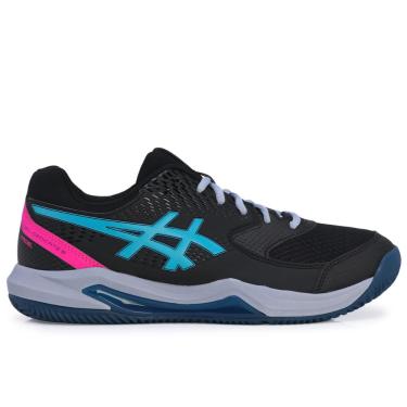 Imagem de Tênis Asics Gel Dedicate 8 Padel Preto Azul E Rosa-44