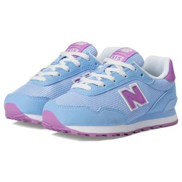 Imagem de New Balance Tênis infantil unissex 515 V1 com cadarço, Electric Sky/Maracujá, 20