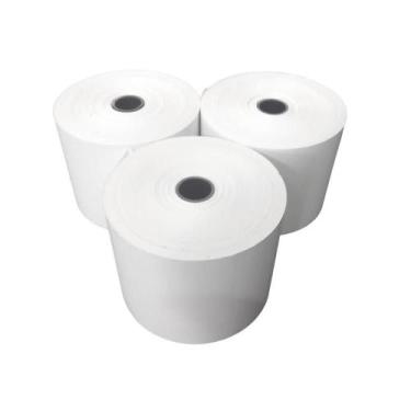 Imagem de 16 Rolos Bobina Térmica 57x80 p/ uso em Relógio Ponto, Indústrias em G