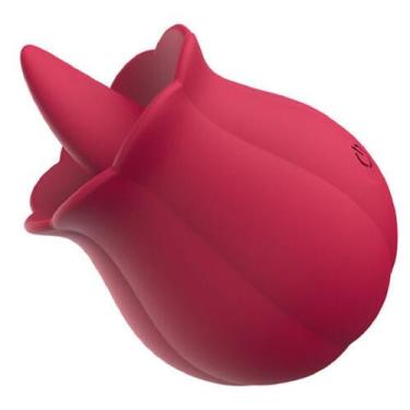 Imagem de Vibrador Feminino com Estimulador Clitoriano em Formato de Língua - QC