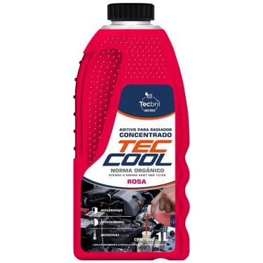 Imagem de Aditivo Radiador Tec Cool Norma Orgânico Concentrado 1 Litro Rosa Tecbril