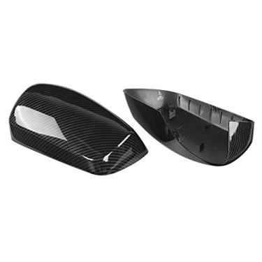 Imagem de 2pcs Espelho Retrovisor Capa De Fibra De Carbono Estilo CW BW RPLMT Fit para E60 E61 E63 E64 03 08