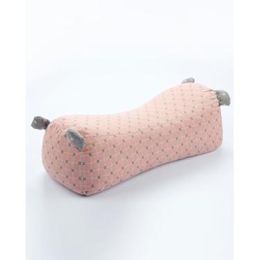 Imagem de EDMILE Travesseiro ajustável para alívio da dor no pescoço de trigo sarraceno, travesseiro de pescoço para dormir, almofada de pescoço redondo personalizável, suporte de resfriamento para pessoas que