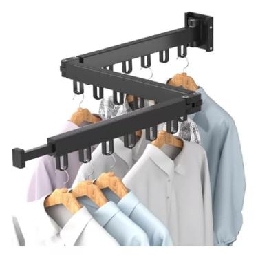 Imagem de Varal De Parede Retrátil Fio Aço Inoxidável Suporta Até 20kg(478)