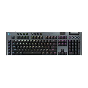 Imagem de Teclado Mecânico Gamer Sem Fio Logitech G915 X LIGHTSPEED com RGB LIGHTSYNC, USB ou Bluetooth, Teclas Programáveis, Switch de Baixo Perfil GL Brown Tactile, Bateria Recarregável - Preto