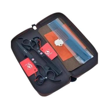 Imagem de Tesoura De Cabelo Profissional Para Cabeleireiros, 7.0 Polegadas, Aço 