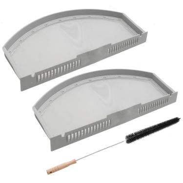 Imagem de VIKKSAER 2 peças WE03X23881 filtro de fiapos de aço inoxidável, substituição para GE GTD75GCSL0WS GTD42GASJ1WW Substituição para Hotpoint HTX21GASK0WW, substitui 4476390