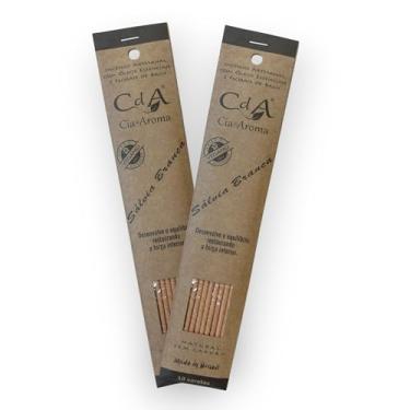 Imagem de Kit com 2 Incensos Naturais e Artesanais Vareta Salvia Branca CDA