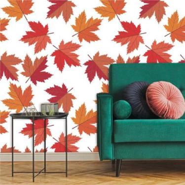 Imagem de Papel de Parede Vinil Autocolante Natura Folhas Secas - Inove Papéis d
