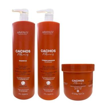 Imagem de Kit Arvensis Professional Cachos Naturais - Shampoo 1L + Condicionador