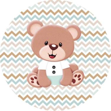 Imagem de Painel Redondo Tecido Sublimado 3D Ursinho Frd-5833