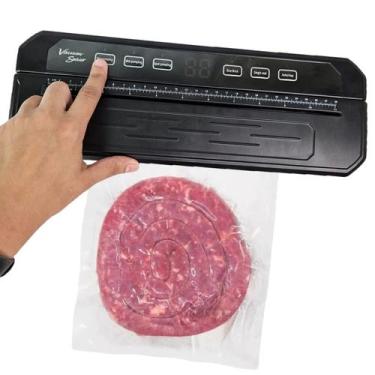 Imagem de Seladora Embaladora A Vacuo Sela Conserva Alimentos Comida Frutas Carn