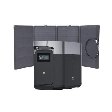 Imagem de Kit Estação de Energia Portátil Delta 2 e Painel Solar Portátil Dobrável 160w Ecoflow