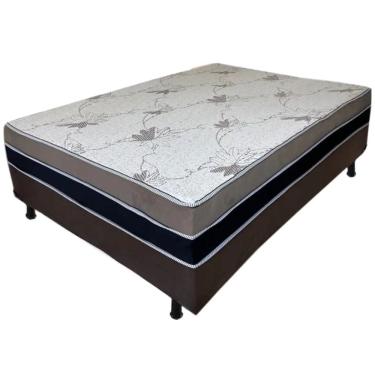 Imagem de Cama Box Absolut Casal Ortopédica 138x188x32cm Bio Flex Cor Marrom