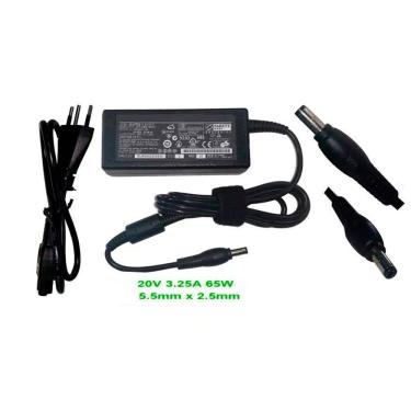 Imagem de Fonte Carregador NBC Compativel Para Notebook Lenovo 20 volts x 3,25 amp 65w plug 5,5 mm x 2,5 mm po2004