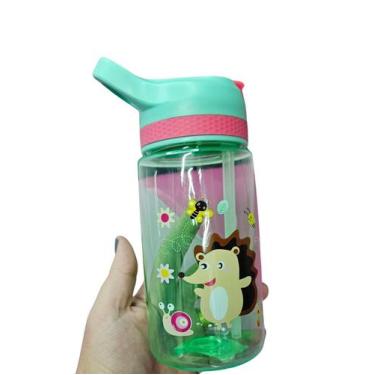 Imagem de Garrafinha C/ Canudo De Silicone Porco Espinho 500ml - Interponte