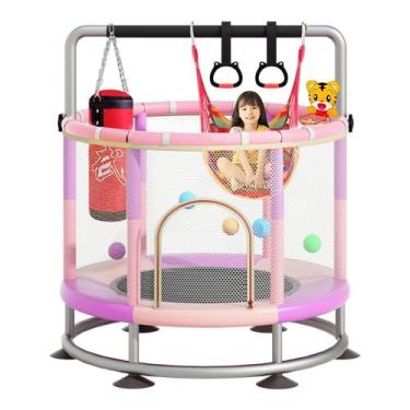 Imagem de Trampolim Redcoutt de 60 polegadas para crianças com cesta de basquete