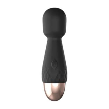 Imagem de Estimulador Varinha Mágica Pocket 10 Vibrações Silencioso Discreto Vibrador 10 Modos [PRETO]
