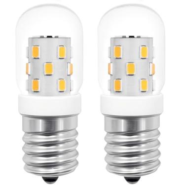Imagem de PaeorRorL Lâmpadas Led Para Micro-Ondas Sob O Capô, Equivalente A 40 Watts, Base E17 Lâmpada Whirlpool, Exaustor T7 De 3 W Forno, 400 Lúmens, Branco Quente 3000 K, Pacote Com 2
