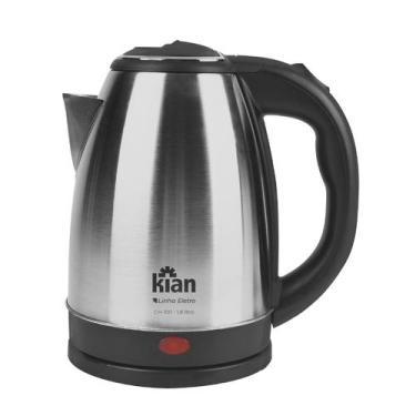 Imagem de Chaleira Elétrica De Inox Ebulidor 1,8L 1000W 127V Kian, 110V