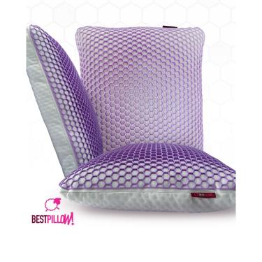 Imagem de Travesseiro Derma Sleep Antirugas Luxuoso Skincare Exclusivo Super Confortavel Cuidado Pele Colmeia Premium