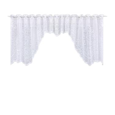 Imagem de Toalha De Mesa Renda 04L Branca+Cascata Renda Rosas