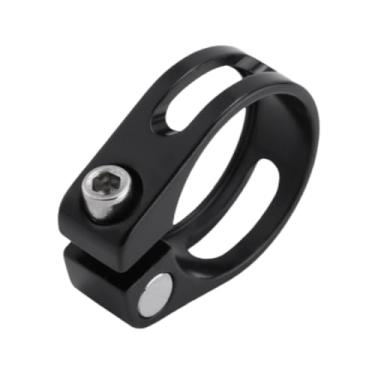 Imagem de Vaveren Grampo de canote de bicicleta, tensor de tubo de canote de bicicleta para bicicletas dobráveis ​​Track DH, liga de alumínio, clipe de tubo de assento, 34.9mm Preto