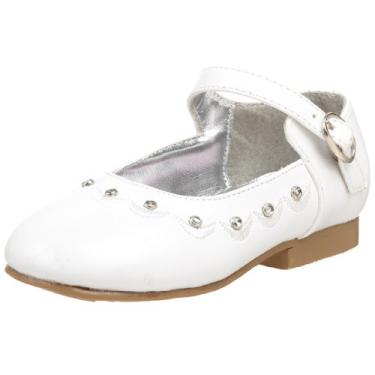 Imagem de Josmo Sapato social infantil Josmo 819-13 com strass, Branco, 5.5 Toddler