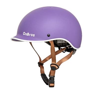 Imagem de OnBros Capacete de bicicleta para adultos, capacetes ajustáveis para homens e mulheres, capacete juvenil para bicicleta de estrada, mountain bike, ciclismo, urbano