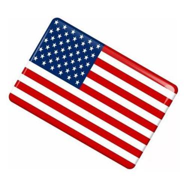 Imagem de Adesivo Bandeira Americana Carro Moto Capacete Resinado Bd12 - SPTS
