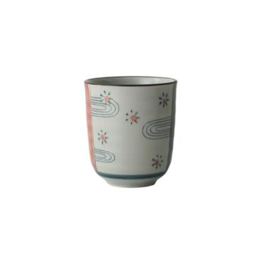 Imagem de Xícara de chá estilo japonês simples e requintada de cerâmica retrô resistente a altas temperaturas - copo de costela violeta de duas cores [250ml]