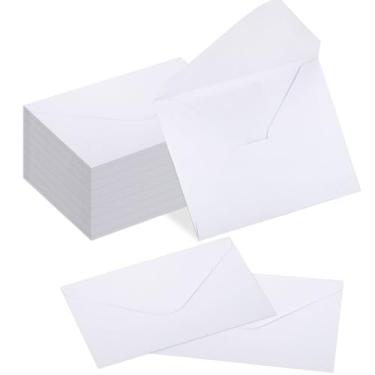 Imagem de 180 pacotes de mini envelopes de cartão de presente, envelope pequeno com selo de goma, envelopes de cartão de visita de papel, bolsos pequenos de envelope para pequenos cartões de notas, 10 x 6 cm